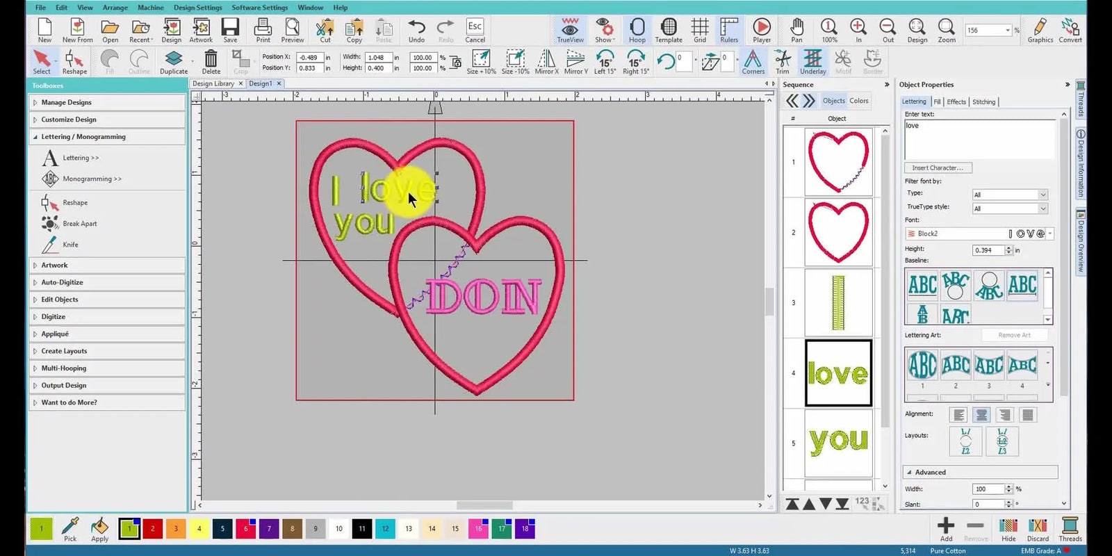 Overlapping Appliqué Hearts in Hatch: The Fast Patch Workflow That Stays Flat, Fits a 100×100 Hoop, and Sews Clean