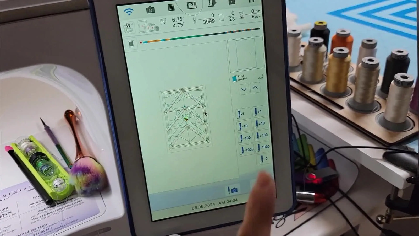 Perfect Points, Zero Panic: Flying Geese In-the-Hoop Quilting on a Brother Luminaire XP2 with a 5x7 Magnetic Hoop