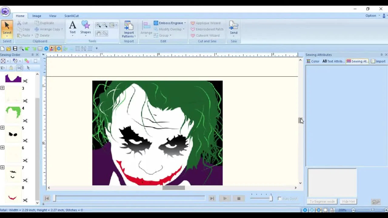 From JPG to Stitches in Wilcom EmbroideryStudio: Digitize a Joker Face That Actually Sews Clean