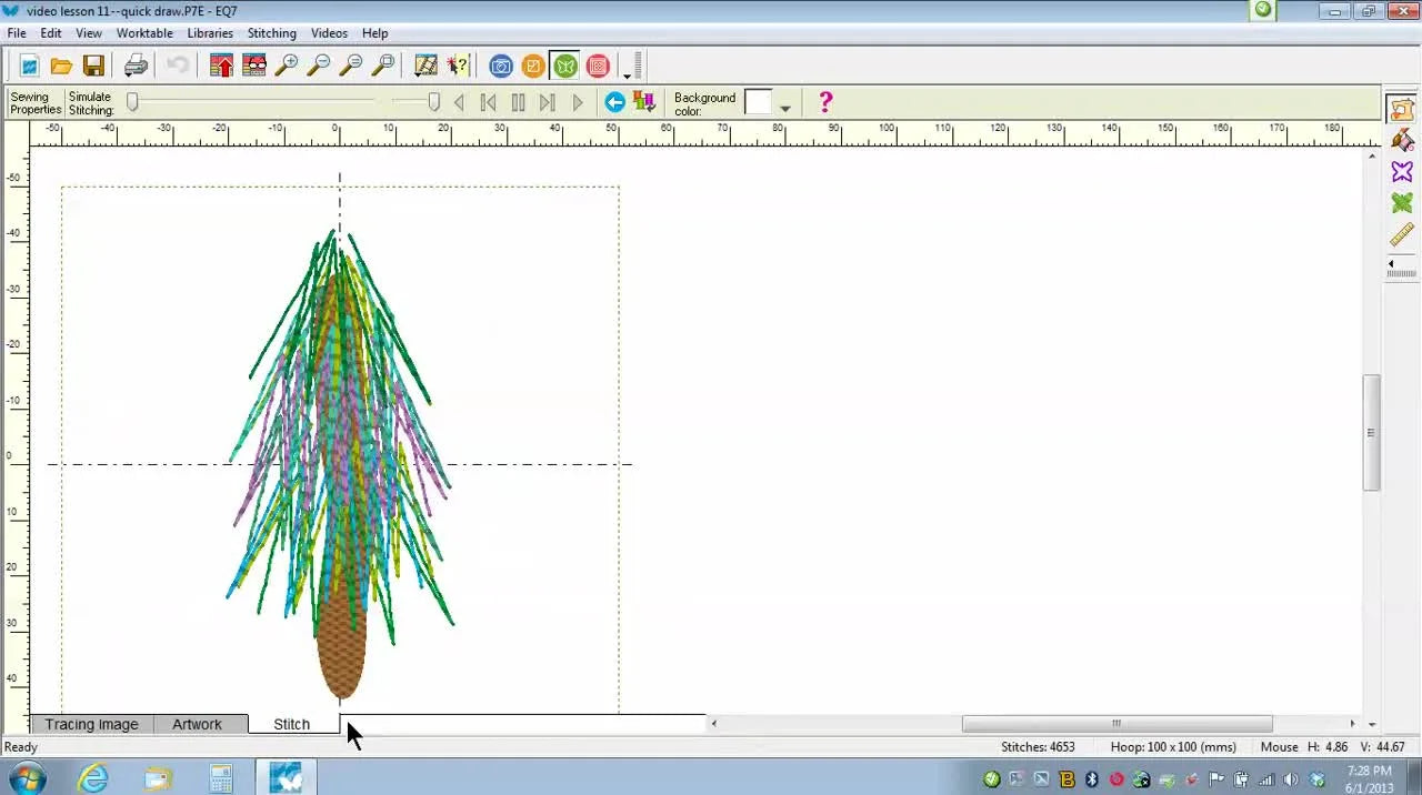 EQ Stitch “Quick Draw” Evergreen Tree: Fast Digitizing, Cleaner Stitch-Outs, and the Density Traps That Break Thread