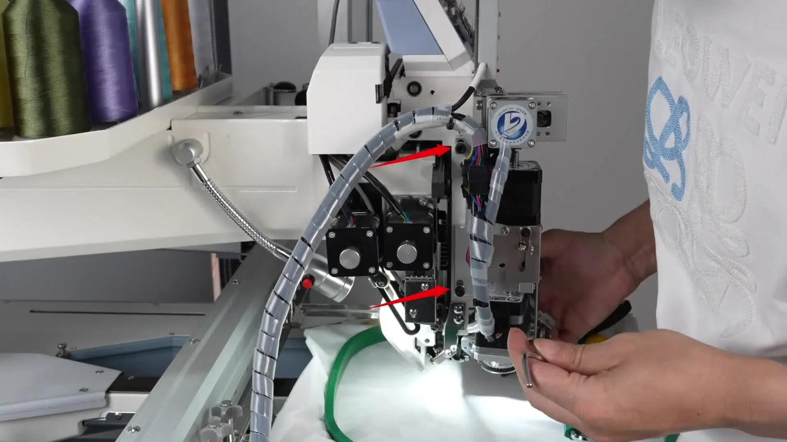 Install the SmartStitch Simple Rope/Yarn Embroidery Attachment Without Regrets: Needle 14/15 Mods, Raynen Board Wiring, and the 4mm Clearance Test