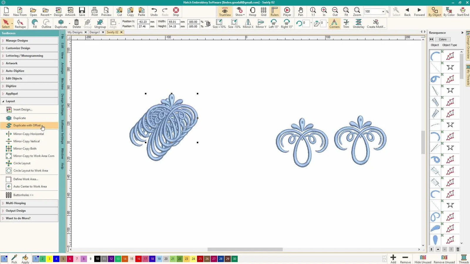 Stop Copy-Pasting in Wilcom Hatch: Clone, Offset, and Mirror Objects Without Losing Your Stitch Order