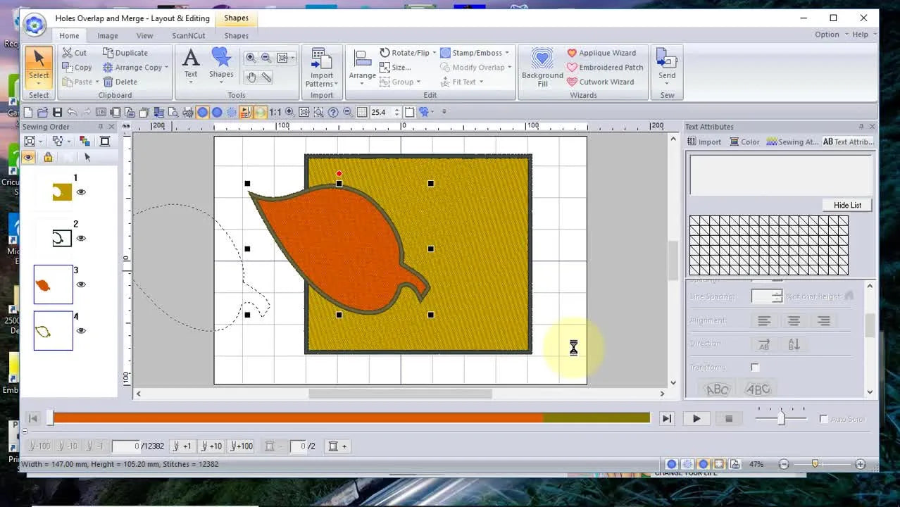 PE-Design 11 Modify Overlap (Remove Overlap, Set Hole Sewing, Merge): The Clean-Layer Workflow That Stops “Bulletproof” Stitch Buildup