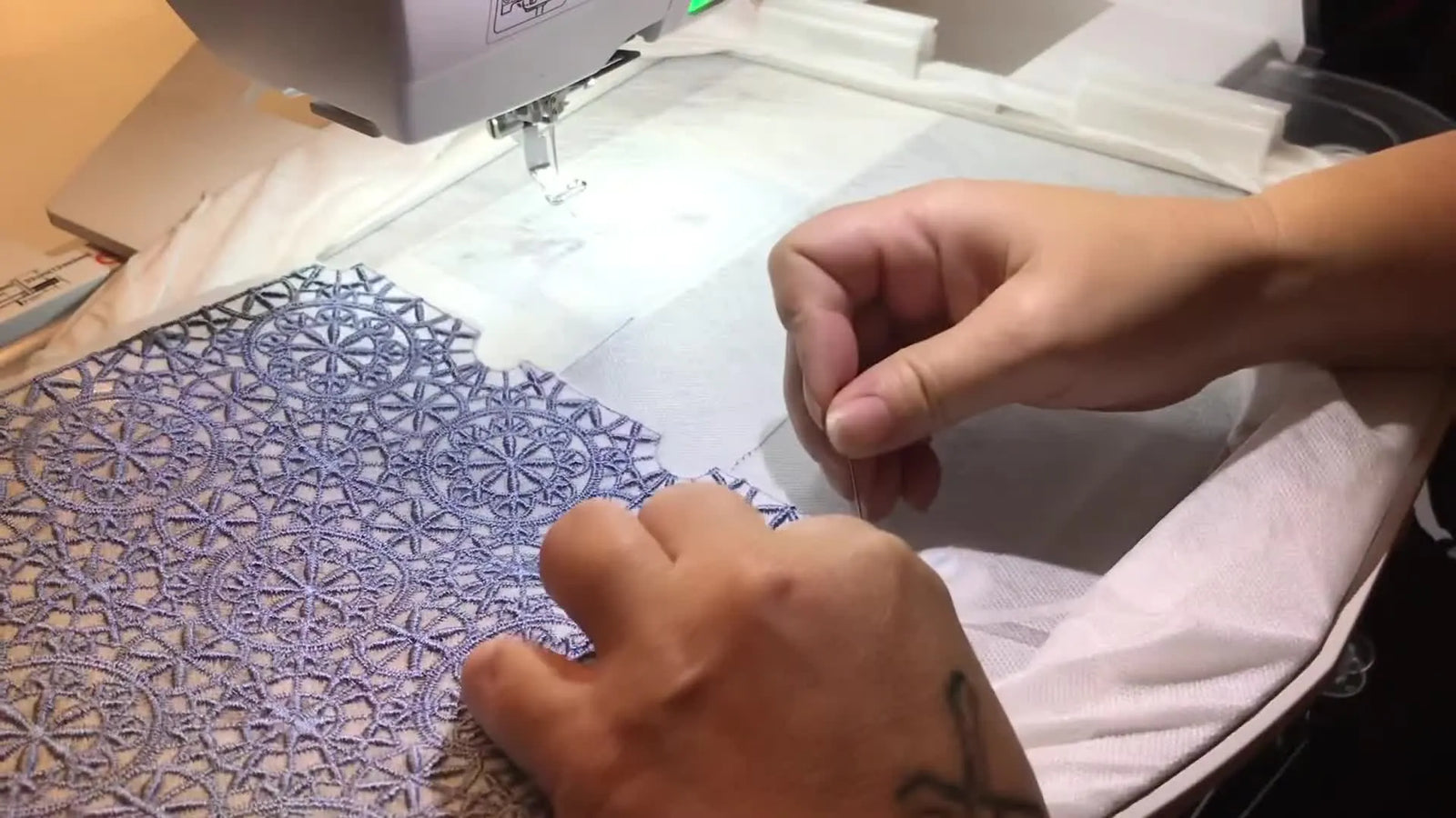 The Needle-Corner Trick: Re-Hooping Free Standing Lace on a Magnetic Embroidery Hoop Without Losing Your Mind