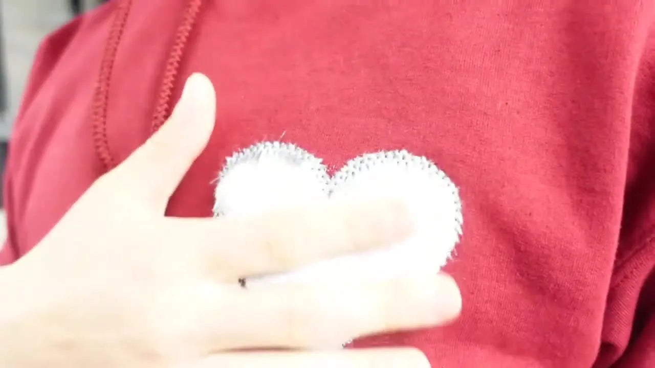 Faux Fur Heart Appliqué on a Gildan 18500 Hoodie: The Magnetic Hoop Workflow That Saves Your Sanity (and Your Time)