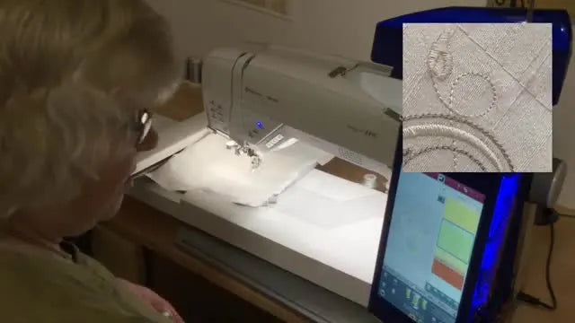 Silk Thread on the Husqvarna Viking Designer EPIC: The Calm, Clean Stitch-Out Method for Fleur de Grunge on Silk Dupion