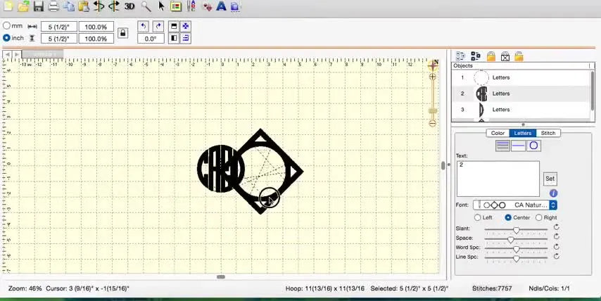 Stop Fighting 4-Letter Circle Monograms in Embrilliance: Install the BX Font, Nail the Spacing, and Stitch It Without Surprises