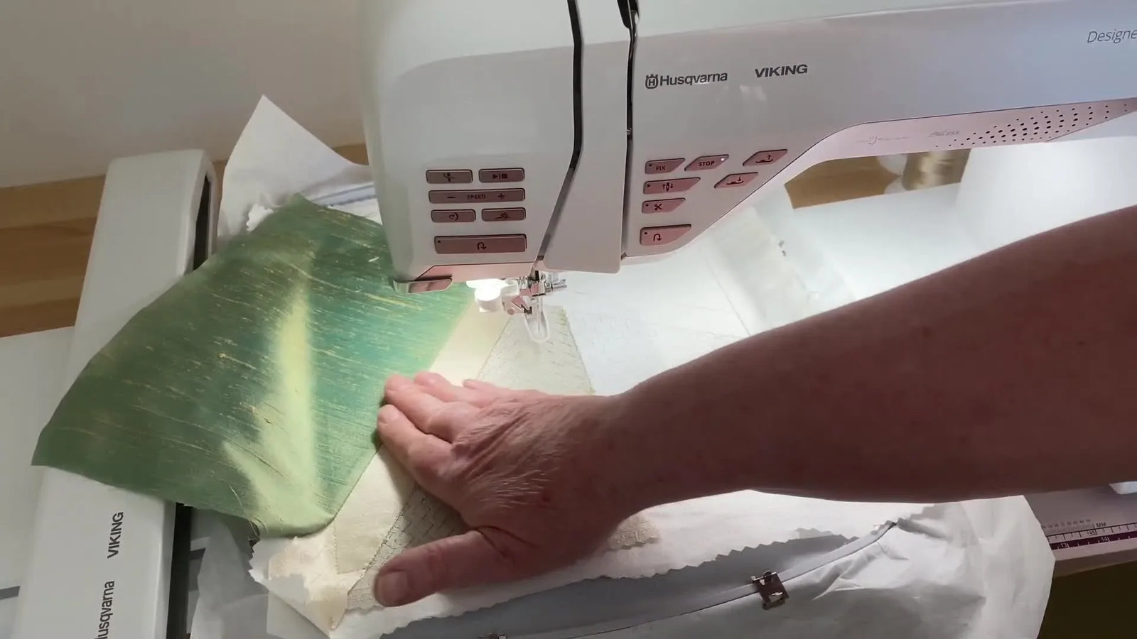 Romantic Crazy Quilt Block 15 on a Husqvarna Viking 260mm Hoop: The Flip-and-Stitch Workflow That Stays Flat (and Forgives Mistakes)