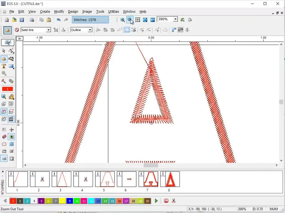 Stop Redrawing Logos from Scratch: Trace a DST Cut File into a Clean Satin Border in Compucon EOS 3.0