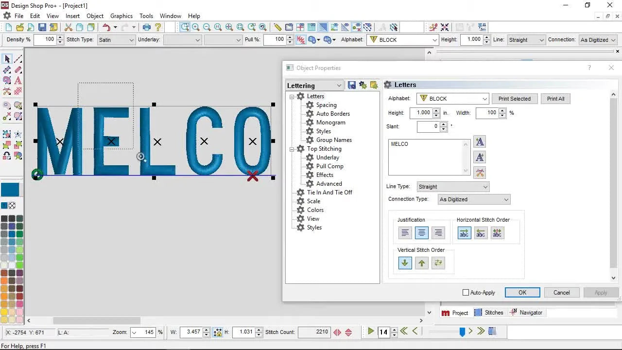 DesignShop V10 Connection Type for Lettering: Stop Trims on Small Text Without Ruining Your Miters
