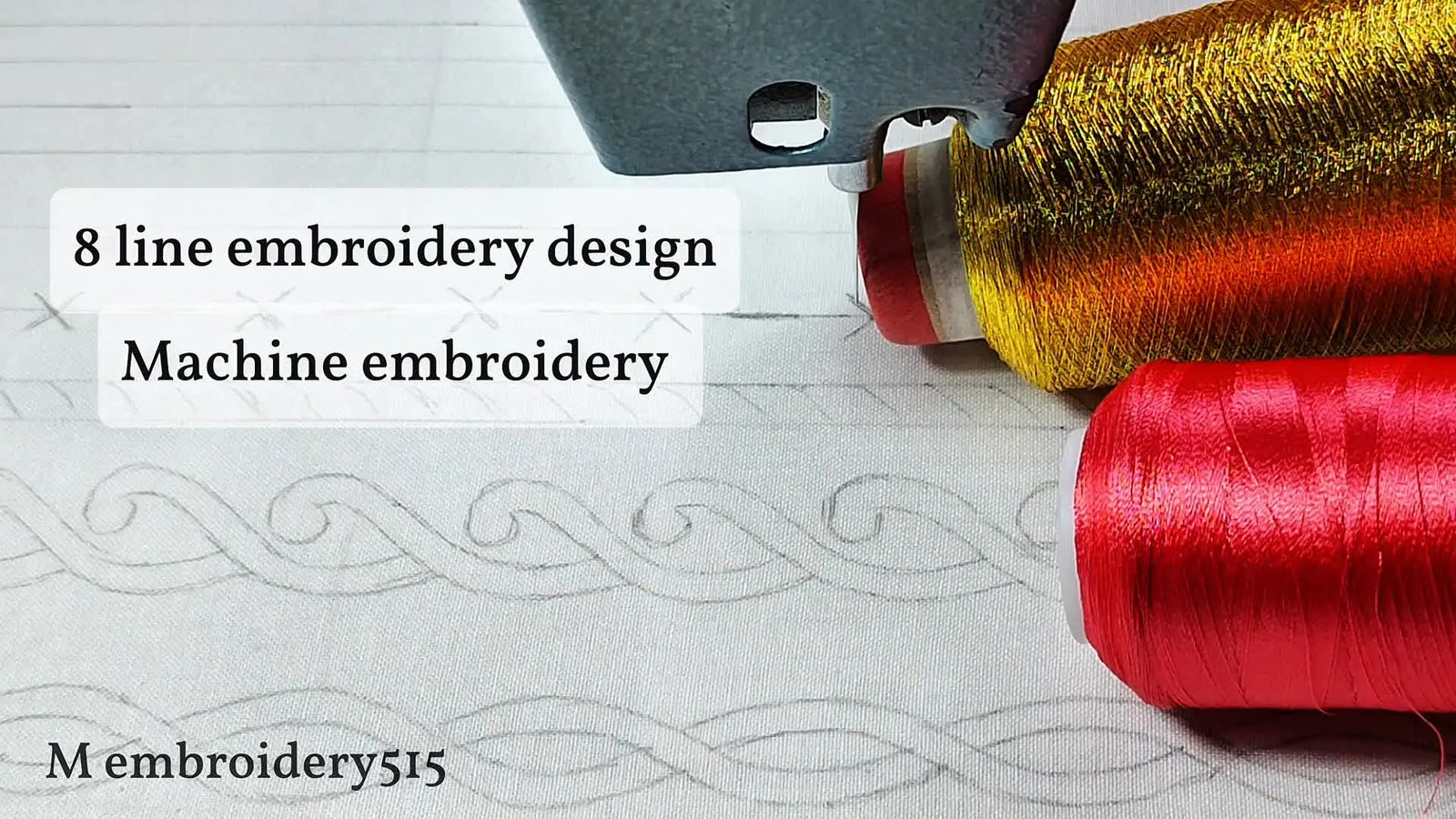 8 Machine Embroidery Line Designs: A Step-by-Step Guide for Beginners