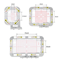 New Metal Magnetic Embroidery Hoop for Brother Brother SE700 PE535 SE600 PE545 SE400 PE570 SE725 PE500 SE630 LB5500 PE550D PE540D SE625 PE525 SE425 Embroidery Machine