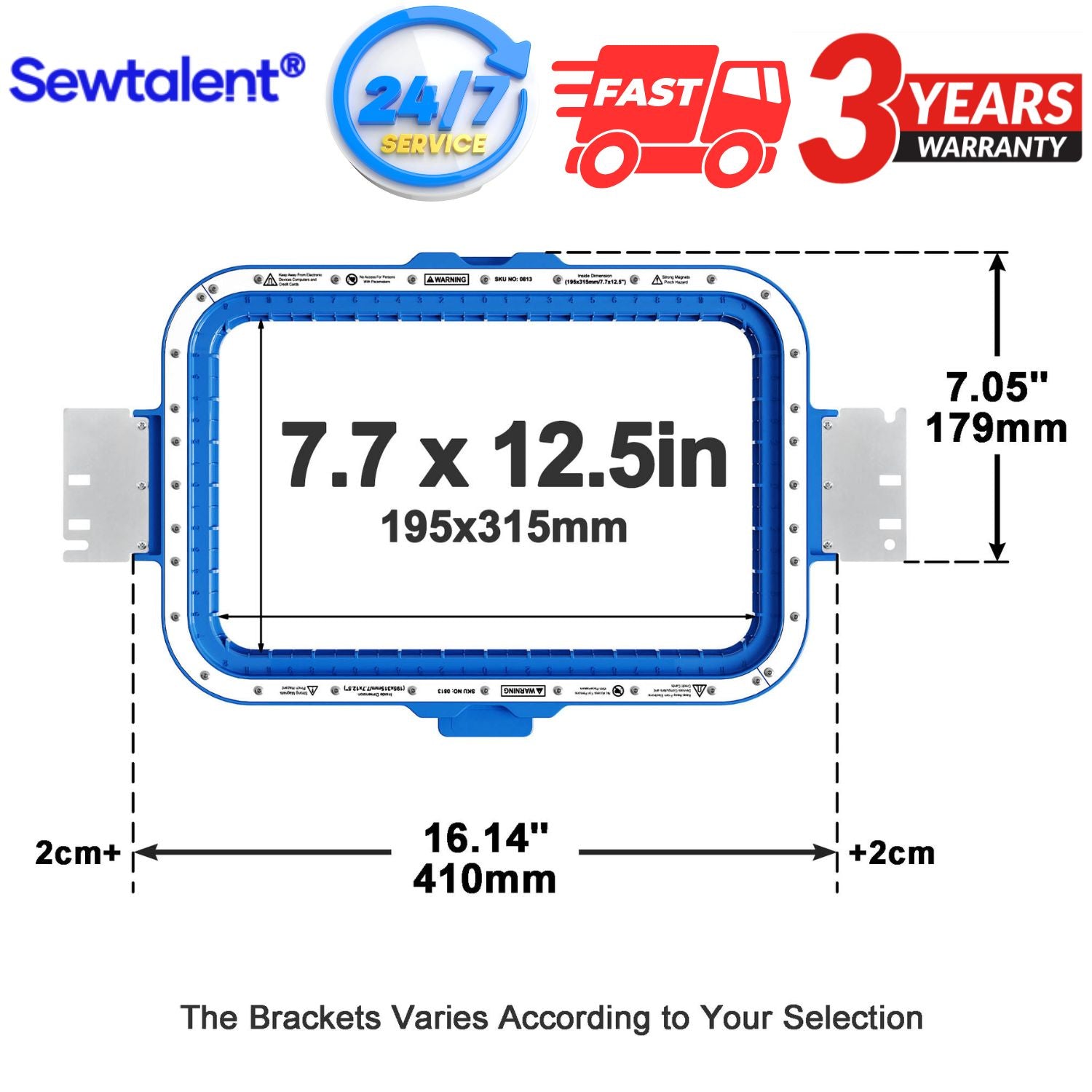 Magnetic Embroidery Hoops Frame 7.7