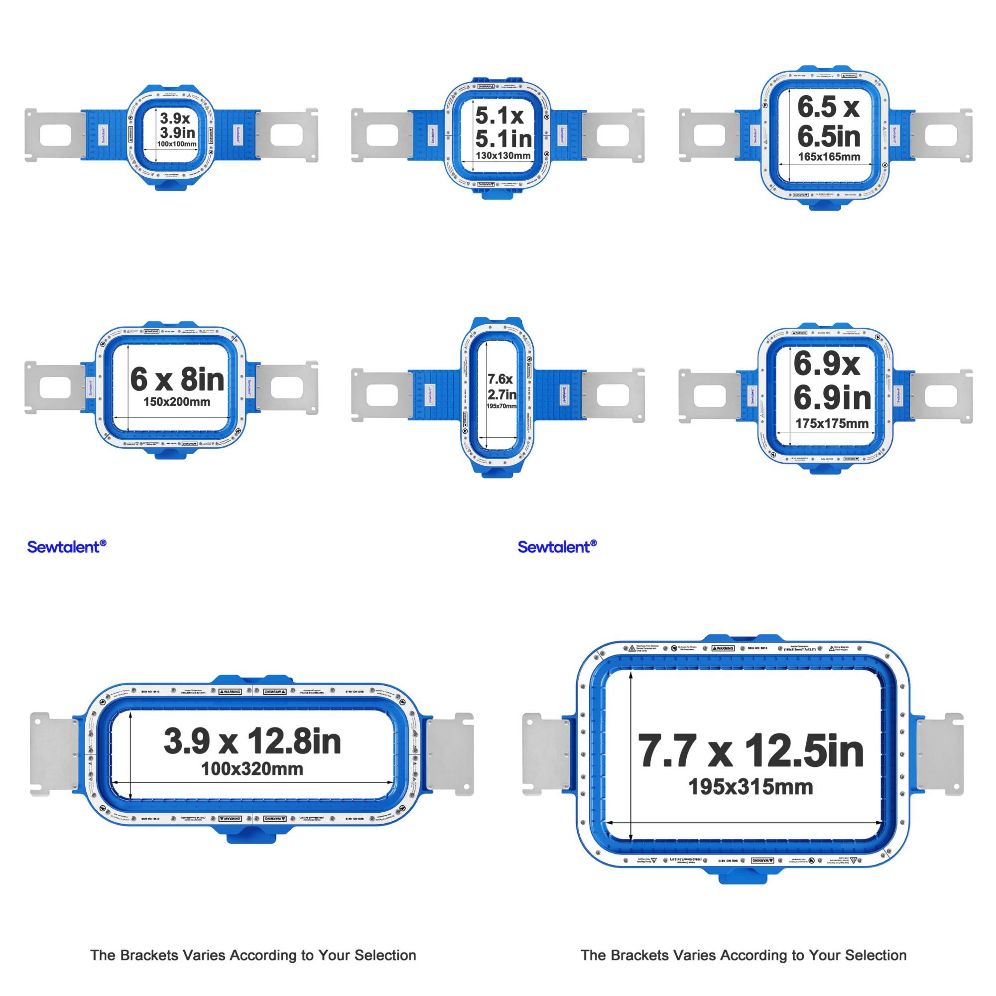 Magnetic Hoops for embroidery machines