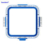Magnetic hoops for embroidery machines