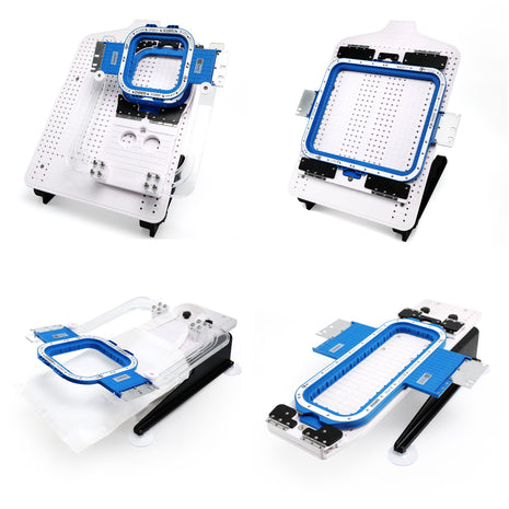 magnetic embroidery hoop and hooping station equipment